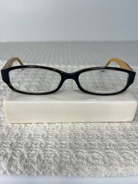 Coach glasses 5055 (Dark Tortoise) Emily TCE 50-15-135 golden yellow inside arms